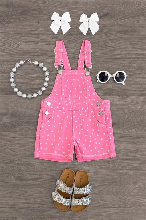 See more ideas about overall shorts, overalls, fashion. Polka Dot Denim Overall Shorts in 2020 | Denim overalls ...