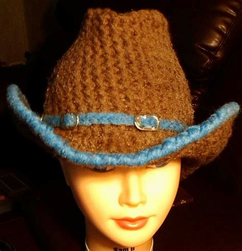 Crochet Cowboy Hat Designed And Crochet By Sjbiggsblessedcrochet Hat