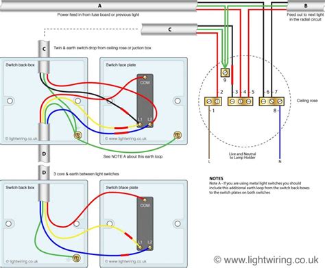 I understand why you want to do it this way because you can turn the lights on at the bed then turn them off inside the cab. 2 way switch (3 wire system, old cable colours) | Light wiring
