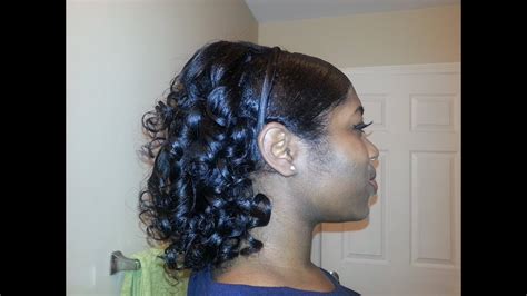 What hairstyles to get with an afro & gel. EcoStyler Gel + Flexi Rods = Cute Hairstyle - YouTube