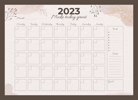 Calendario 2023 Para Imprimir Mensual