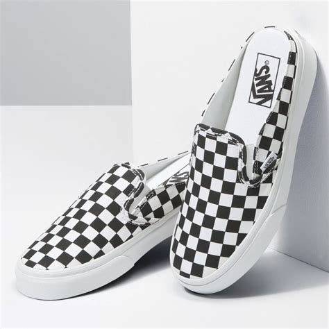Vans Classic Checkerboard Pack Slip On Mule Shoe Womens Footwear