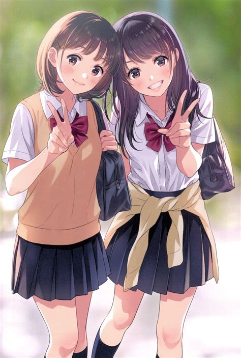 Kawaii Anime Bff Wallpaper For 2 Two Anime Best Friends 1600x1200