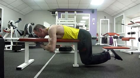 How To Do Reverse Hyperextensions On A Flat Bench Youtube