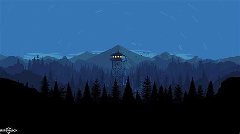 Mountains Night The Game Forest View Birds Hills Landscape