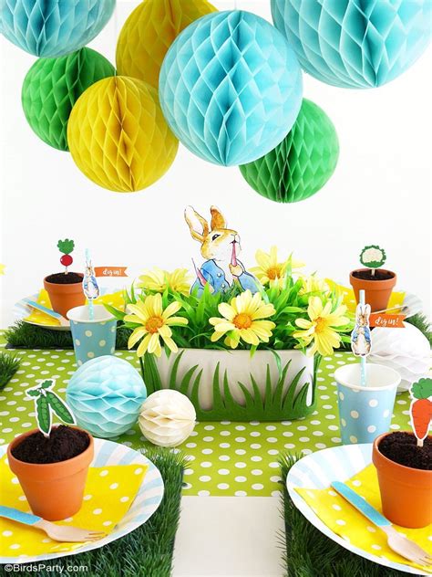A Peter Rabbit Spring Party with Free Printables - Party Ideas | Party
