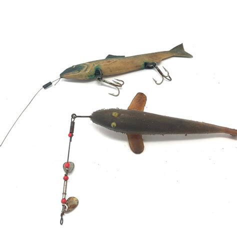 Rubber Fishing Lures Vintage Etsy