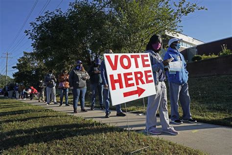 Long Lines Form As North Carolina Begins Early Voting Ap News
