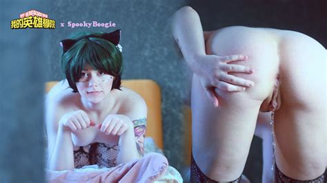 Horny Izuku Midoriya Plays With Her Pussy And Ass Until Squirt Cosplay