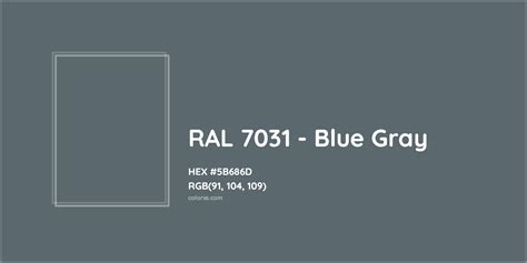 About RAL 7031 Blue Gray Color Color Codes Similar Colors And