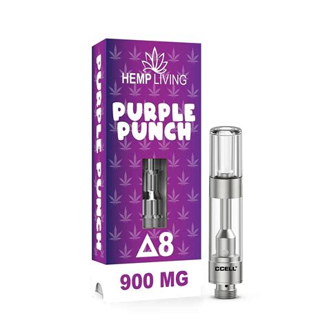 Hemp Living Hemp Living Delta 8 Vape Cartridge 900mg Purple Punch