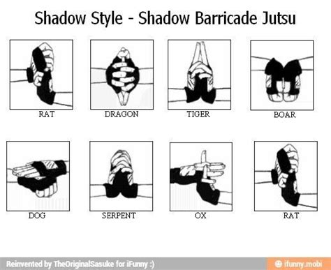 Shadow Style Naruto Jutsu Naruto Hand Signs Naruto Shippuden Anime