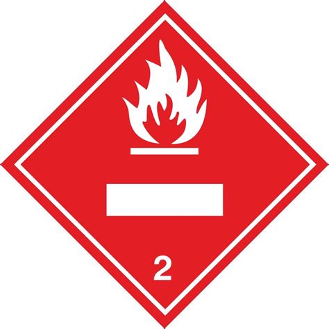 Class Flammable Gas With Panel For Un Number Imdg International