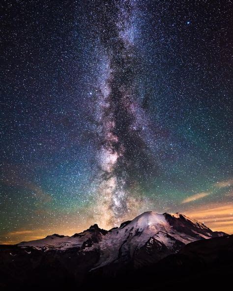 Millions Of Stars Erupt In The Night Sky Over Mount Rainier National