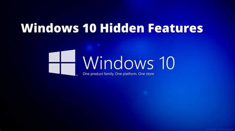 Windows 10 Hidden Features Youtube