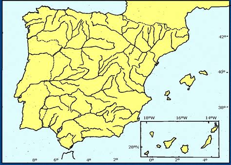 Me Gustan Las Sociales España Mapa Físico Ii Ríos Y Costas