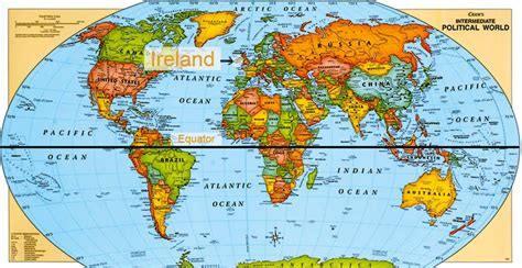 Location Of Ireland On World Map