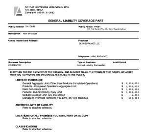 An umbrella insurance policy helps protect your assets and your future in two important ways: Commercial General Liability Declarations CG DS 01 | Ethan ...