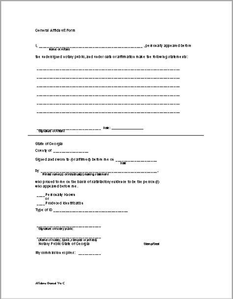 43 Free Sample Affidavit Form Templates In Pdf And Ms Word