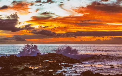 Hawaii Sunset 5k Mac Wallpaper Download Allmacwallpaper