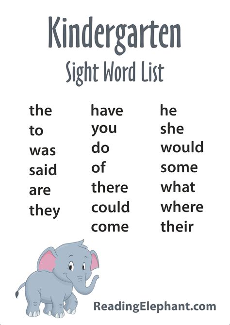 Free Printable Kindergarten Spelling Words Worksheet24