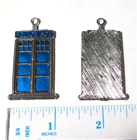 Doctor Who Inspired Tardispolice Box Necklace Etsy