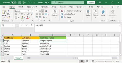How To Combine Two Columns In Excel Using Formulas Insider Riset