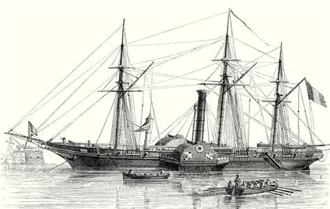 The Sphinx The First Steam Warship From The French Navy Built In 1830