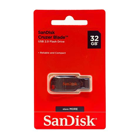 Sandisk Cruzer Blade 32gb Usb 20 Flash Drive Sdcz50 032g B35