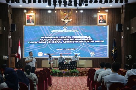 Ditjen Ahu Gelar Pembinaan Jabatan Fungsional Pranata Komputer Direktorat Jenderal