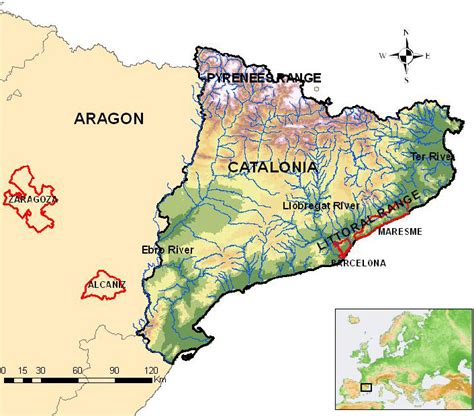 Ebro Delta Map