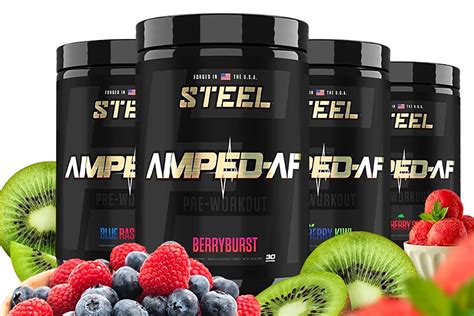 Steel Supplements Updates Amped Af With A New Look And More Flavors