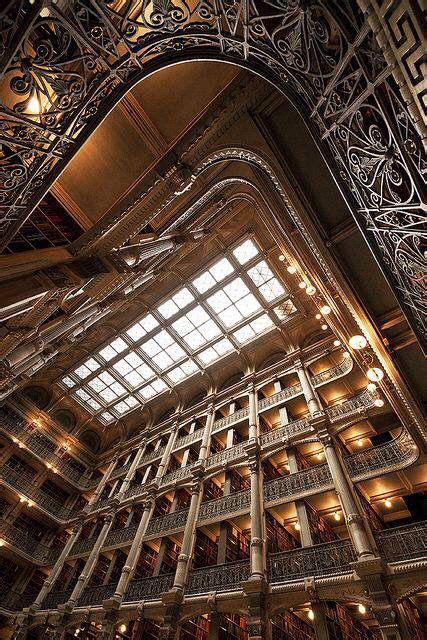 Pin By Gail On Stairs Peabody Library Beautiful Library George