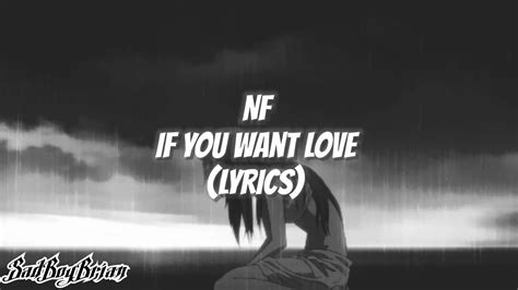 Nf If You Want Love Lyrics Youtube