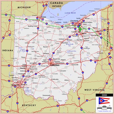 Highway Ohio Road Map