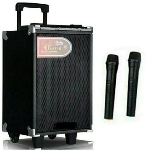 Davidic Rechargeable Bluetooth Public Address System With 2 Wireless