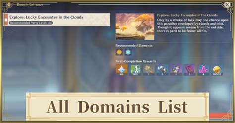 Free primogems/genesis crystals for android, ios, pc, xbox, playstation let's be real, games are developed by companies so as to form money. Domains Dungeons List Map Rewards How To Unlock Genshin Impact Gamewith