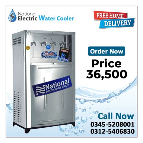 National Electric Water Cooler Super Deluxe 65 Gallon With Taps
