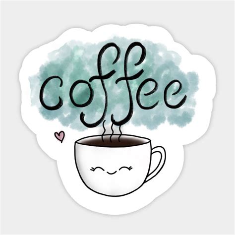 cute coffee glossy sticker by digital market in 2020 coffee stickers discover cute cup of