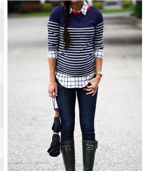 Stripes Blue Leggings Outfit Outfits With Leggings Cute Fall Outfits