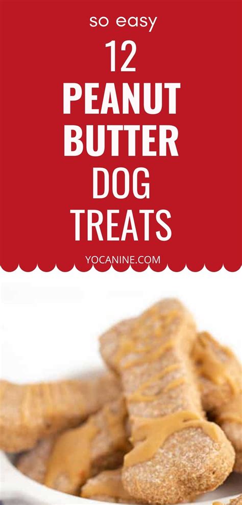 12 Homemade Dog Treats With Peanut Butter So So Easy Yocanine