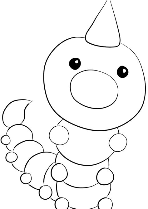 Weedle No13 Pokemon Generation I All Pokemon Coloring Pages