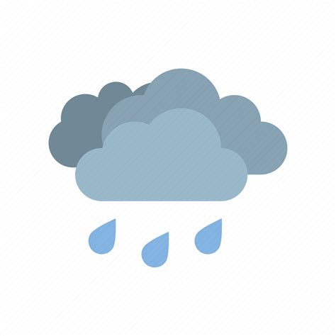 Weather Medium Full Rain Cloudy Icon Download On Iconfinder