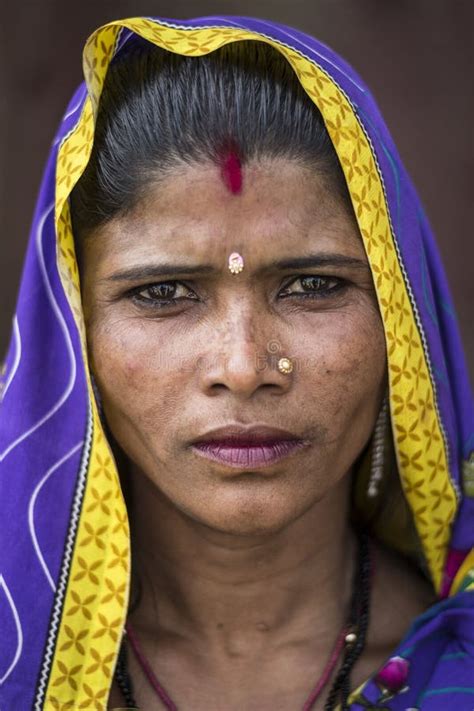 Portrait Of An Indian Woman From Varanasi Editorial Image Image Of