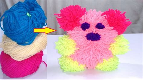 He collects everyday discarded items from the streets of berlin and makes. DIY pom pom Teddy Bear Art and crafts for kids Craft ideas ...