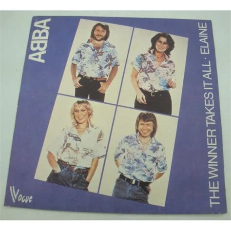 ABBA THE WINNER Takes It All Elaine SP 7 1980 Vogue EUR 6 99 PicClick FR