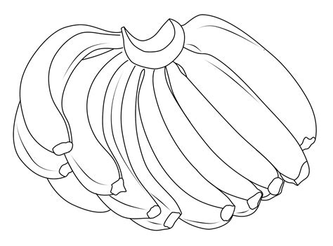 Gambar Mewarnai Pisang ~ Gambar Mewarnai Lucu