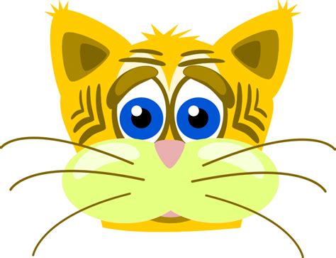 Free Clip Art Sad Tiger Cat By Peterm
