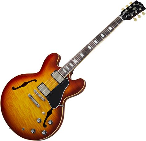 Gibson Es Figured Antique Natural Semi Hollow Electric