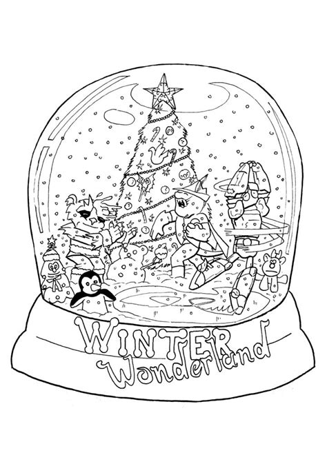 11 pics of coloring pages snow globe. Snowglobe Coloring Pages (With images) | Christmas snow ...